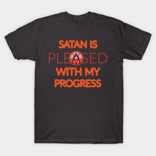 Satan is Pleased Fire & Brimstone T-Shirt